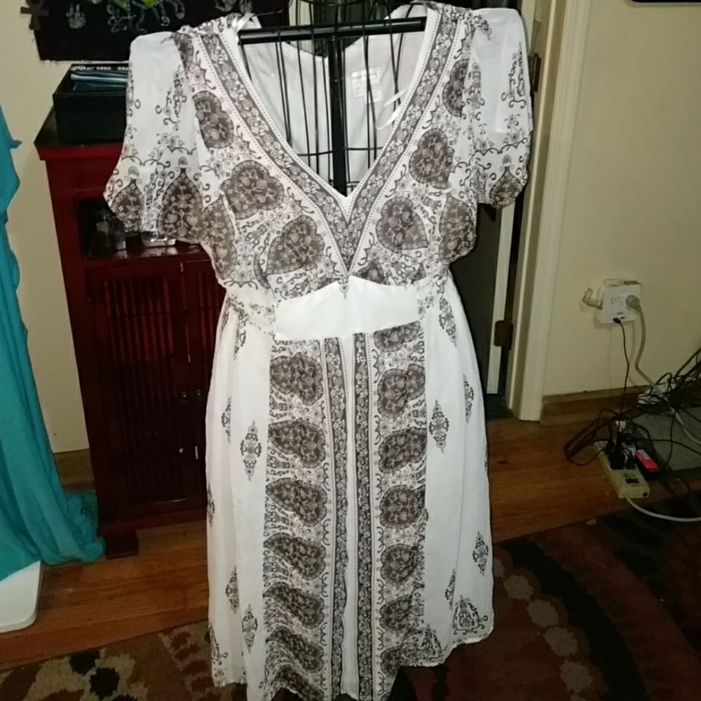 Cream Boho dress